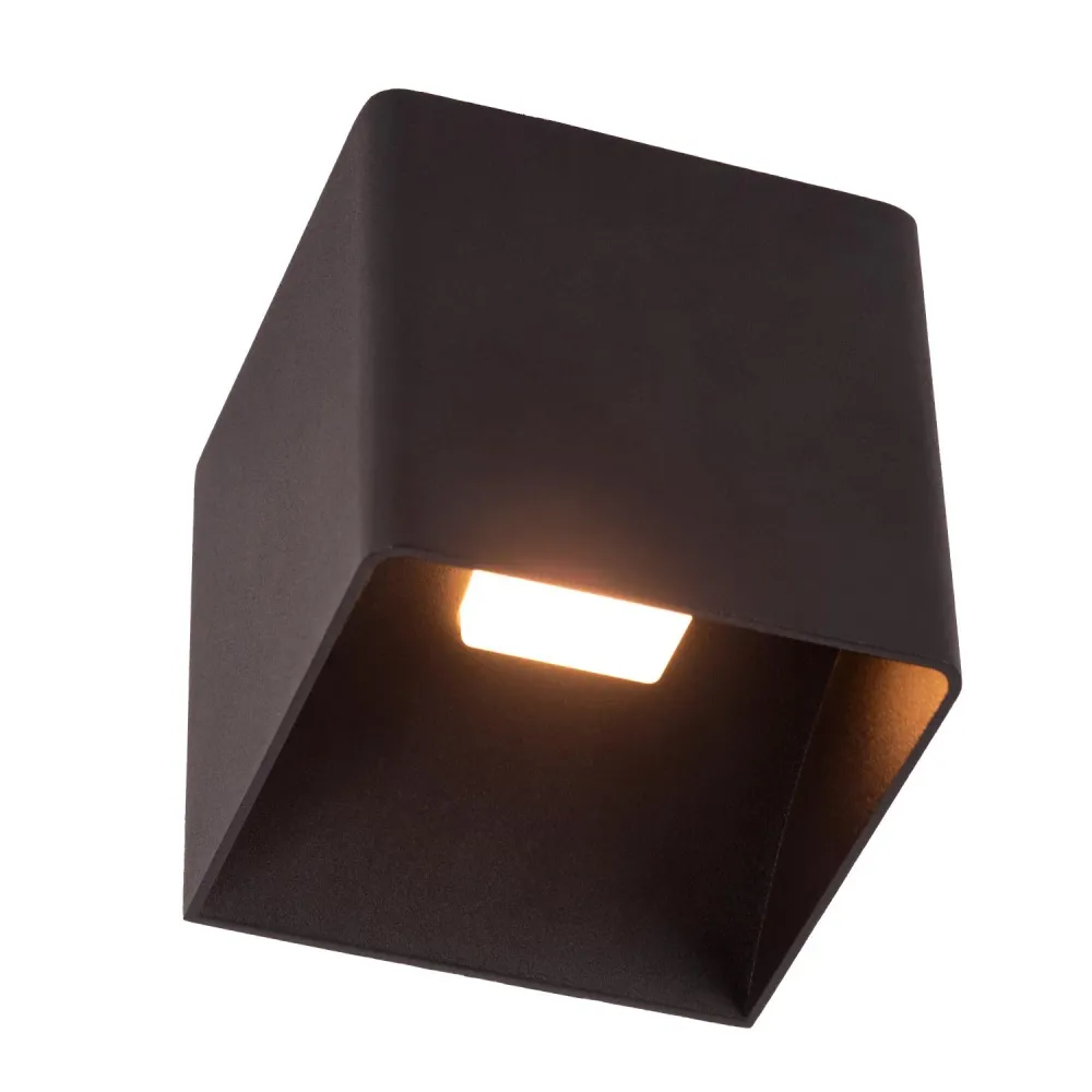 Lucide wandlamp VERTIGO - Geïntegreerde LED - Zwart