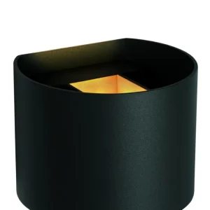 Lucide wandspot badkamer AXI - 2xGeïntegreerde LED - Zwart