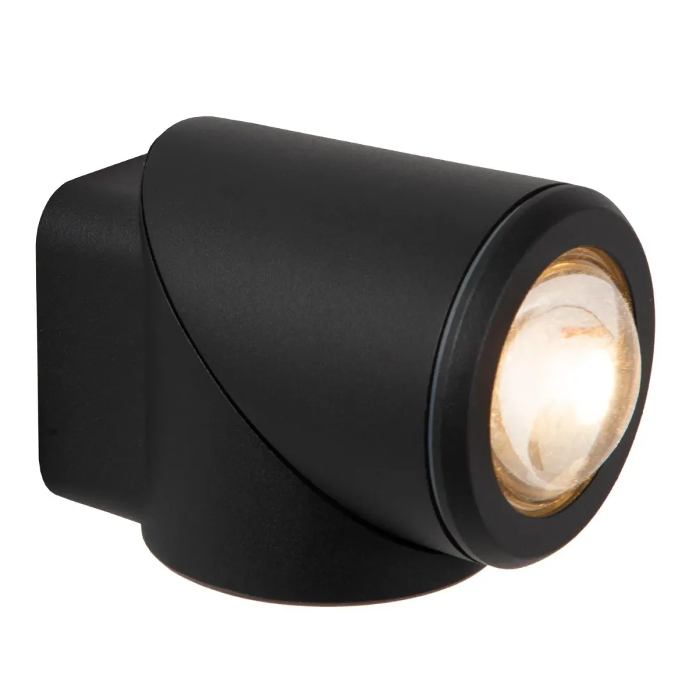 Lucide wandspot ERIN - Geïntegreerde LED - Zwart