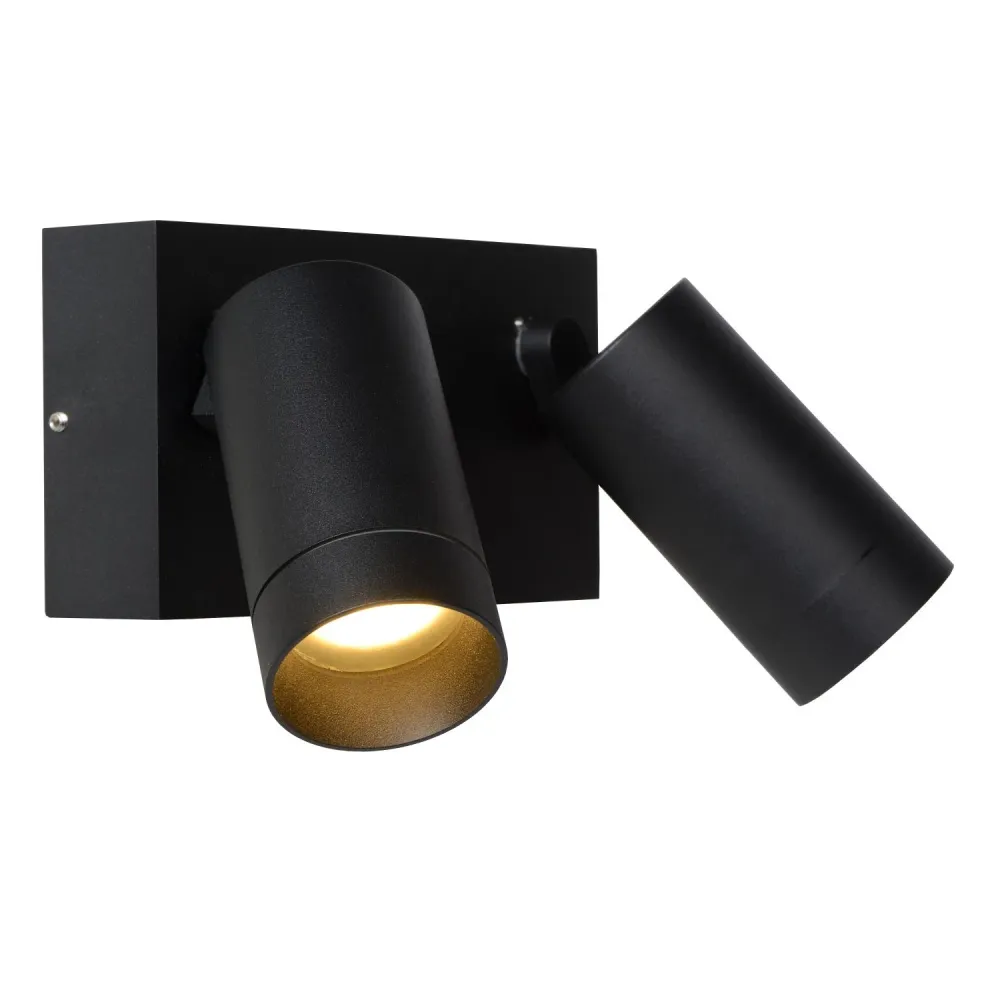 Lucide wandspot TAYLOR - 2xGU10 - Zwart