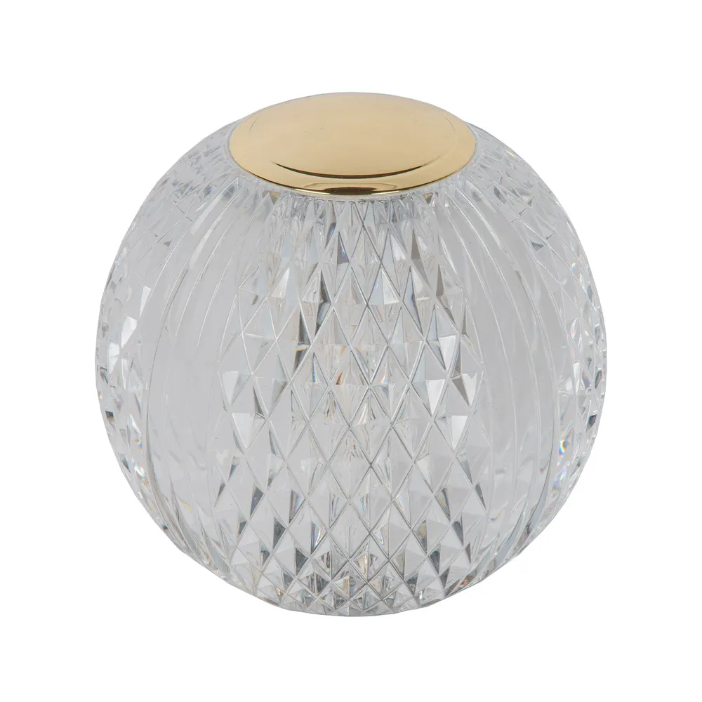 Oplaadbare Tafellamp Cintra | Ø 11 cm | 2 W | Transparant Lucide