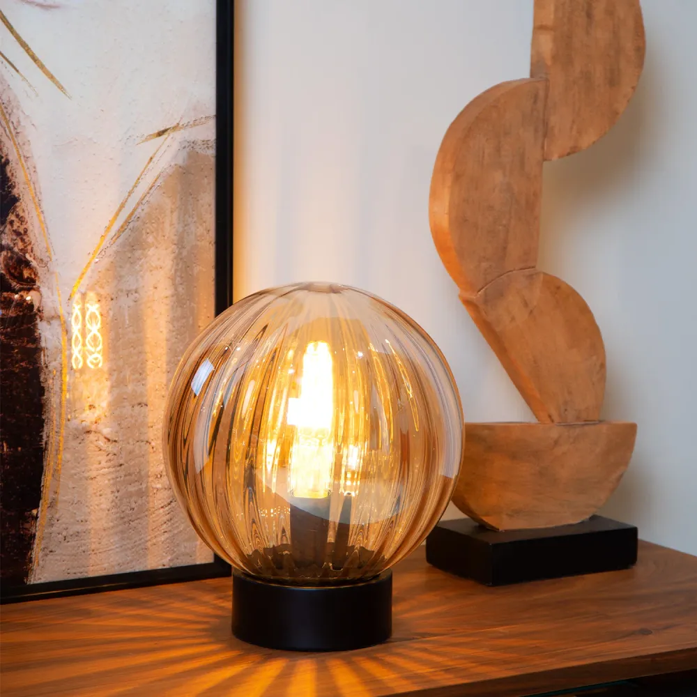 Tafellamp Monsaraz | Ø 25 cm | Amber Lucide