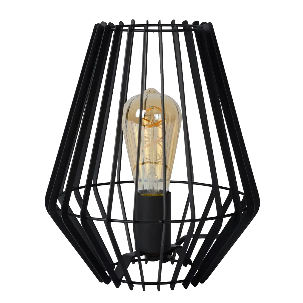 Tafellamp Reda | Ø 23 cm | Zwart Lucide