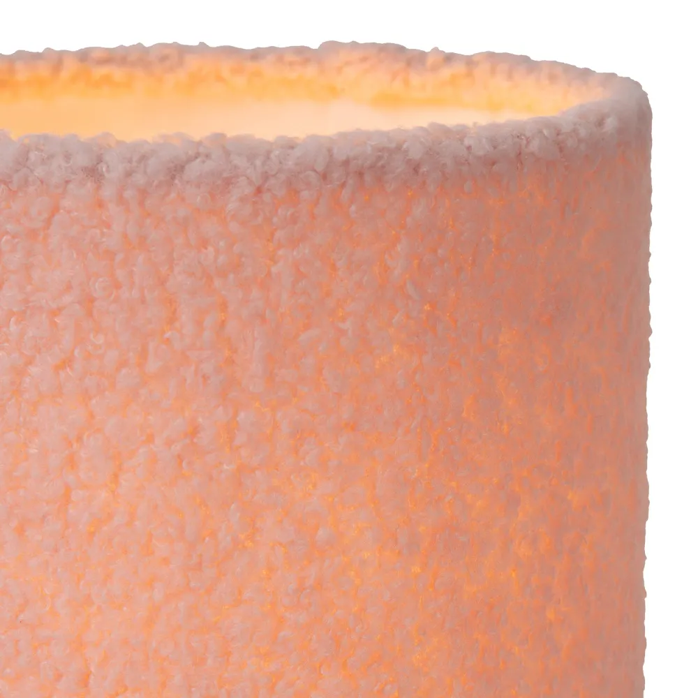 Tafellamp Woolly | Ø 16 cm | Roze Lucide