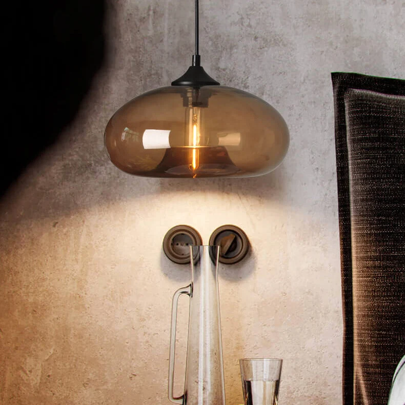 Industriële Glazen Hanglamp – Ø28 cm, Meerdere Kleuren, E26 Fitting Lumio