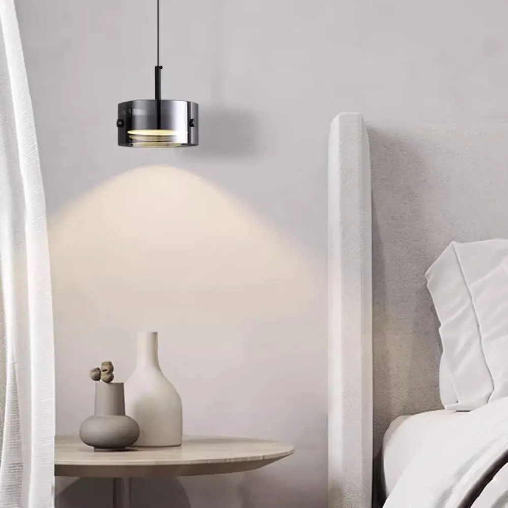 Minimalistische Hanglamp – Smoke Gray – LED 12W (1200lm) Lumio