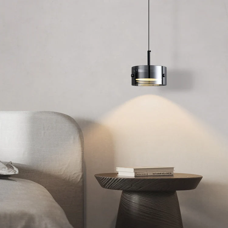 Minimalistische Hanglamp – Smoke Gray – LED 12W (1200lm) Lumio