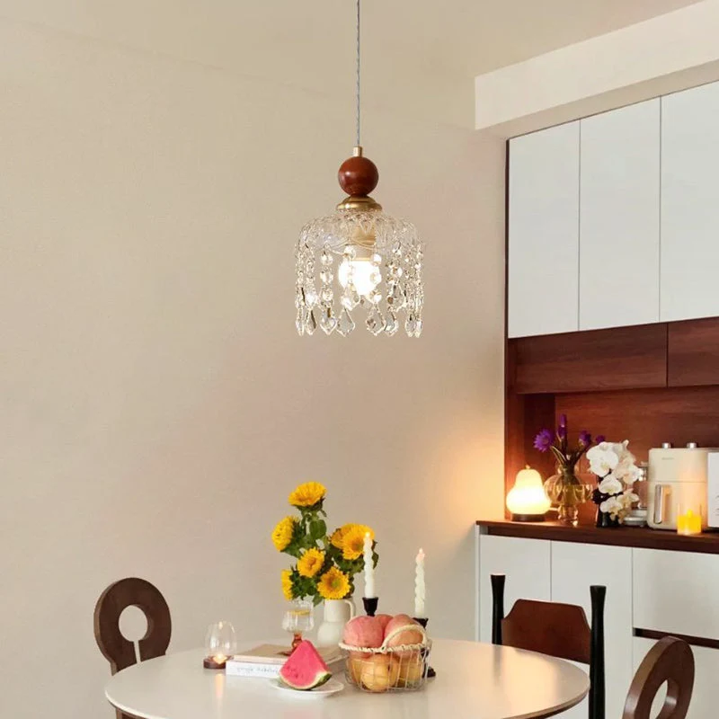 Minimalistische Walnoot Houten Hanglamp – Modern Acryl/IJzer – E26 Fitting Lumio