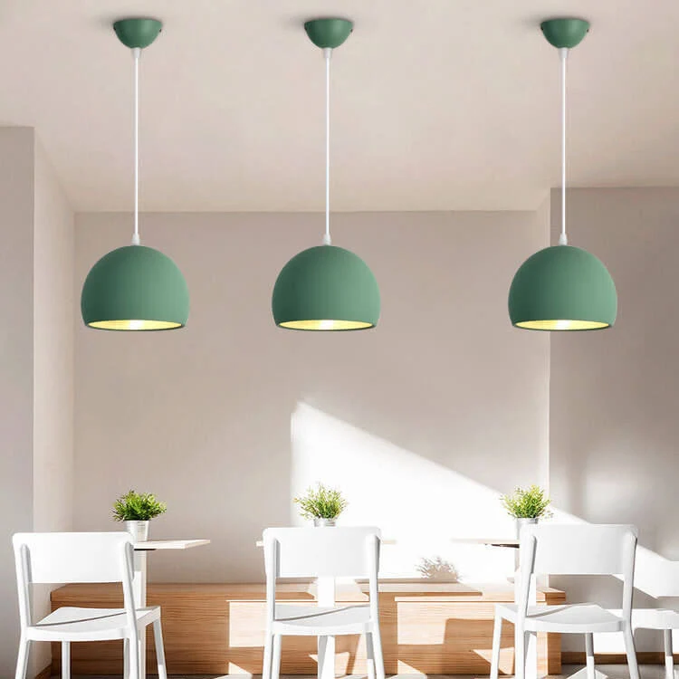 Moderne Aluminium Hanglamp – Zwart, Wit, Geel, Blauw, Roze, Rood, Groen, Grijs – E26 Lumio