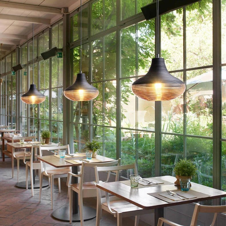 Moderne Glazen Hanglamp Helder Zwart Design Lumio