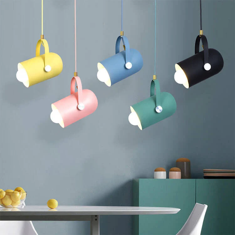 Moderne Kleurrijke Aluminium Hanglamp met Scandinavische Design – 1-licht – E26 Lumio