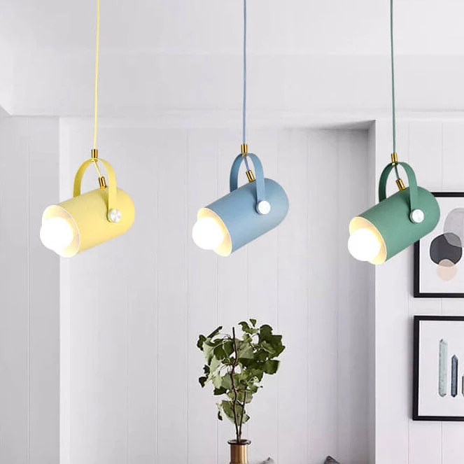Moderne Kleurrijke Aluminium Hanglamp met Scandinavische Design – 1-licht – E26 Lumio