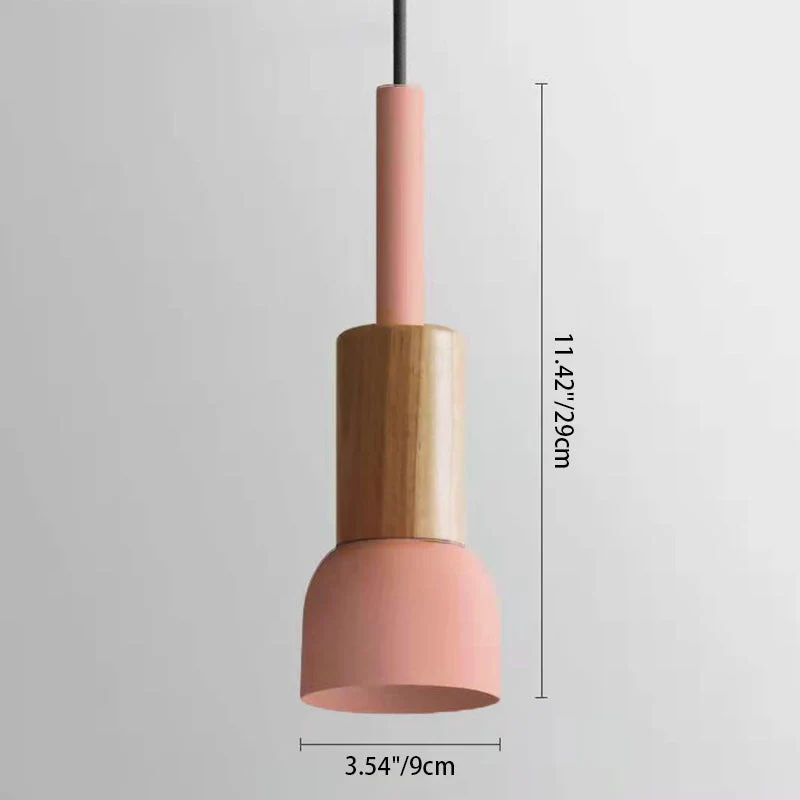 Scandinavische Houten Hanglamp met Kleurrijk Design Lumio