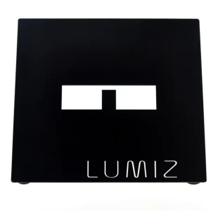 Lumiz metalen plaat - 20 cm - zwart