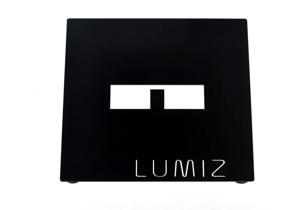 Lumiz metalen plaat - 20 cm - zwart
