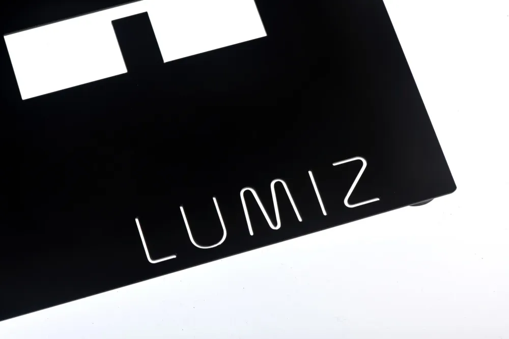 Lumiz metalen plaat - 20 cm - zwart