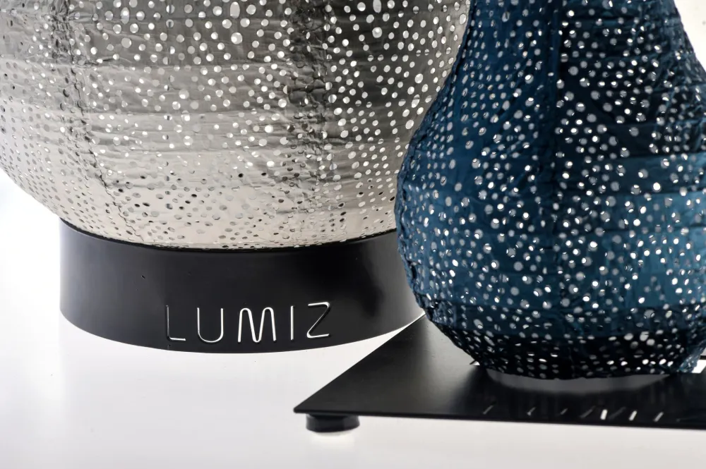 Lumiz metalen ring - 18 cm - zwart