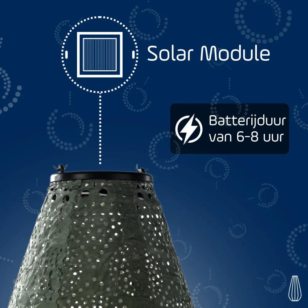 Lumiz solar lampion - drop set - 3 stuks