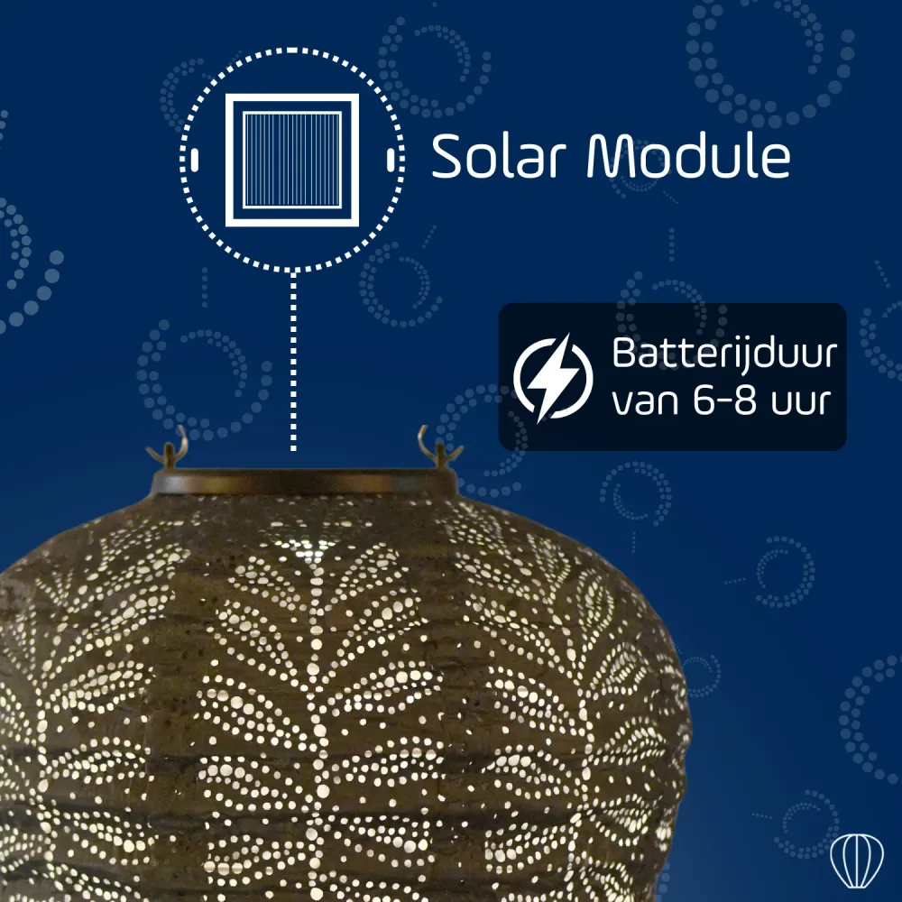 Lumiz solar lampion - folia balloon - 20 cm - donkergrijs