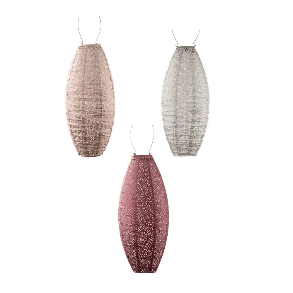Lumiz solar lampion - long oval set - 3 stuks