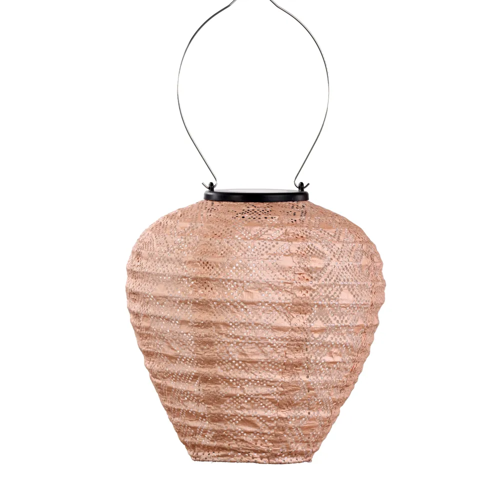 Lumiz solar lampion - pioenroos set - 2 stuks