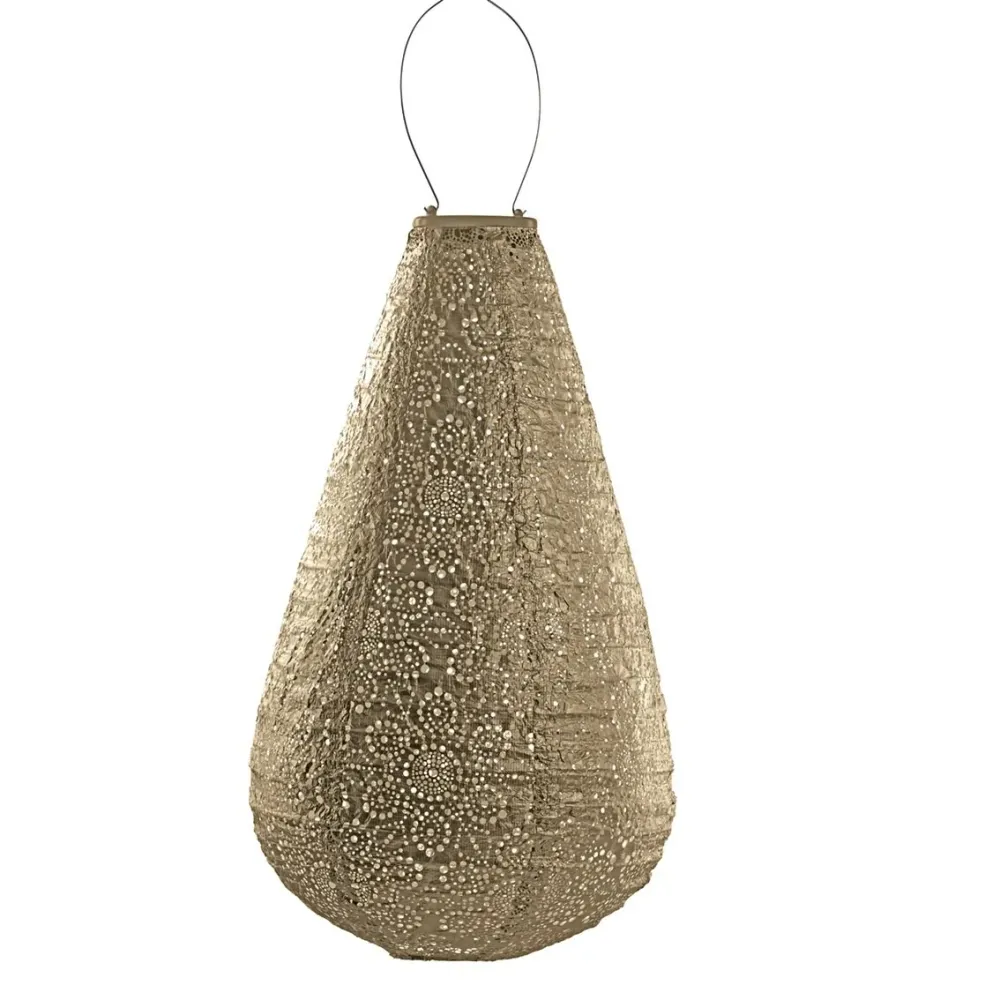 Solar Lampion Drop Fiore Gold Lumiz