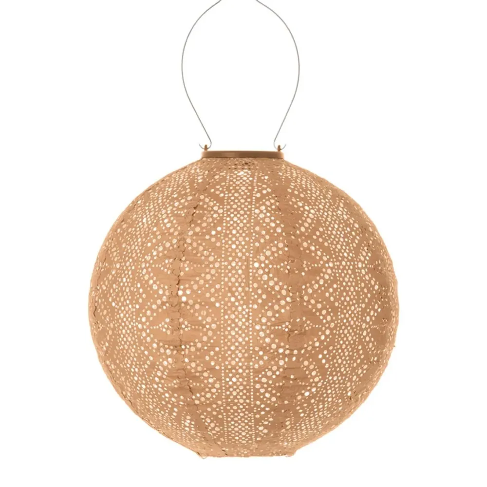 Solar Lampion Lace Apricot Lumiz