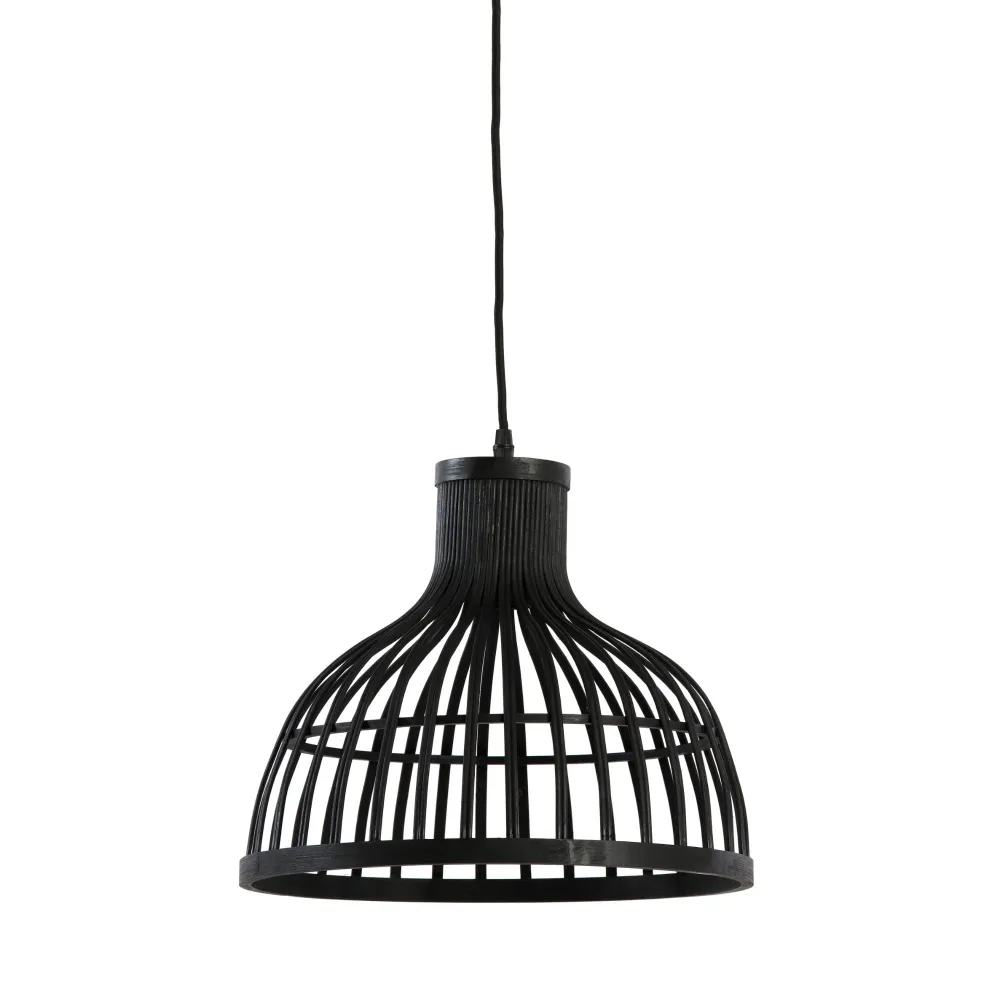 Luqaza hanglamp Aliza - zwart - Ø35cm