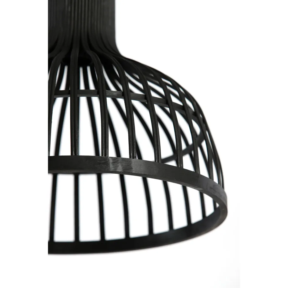 Luqaza hanglamp Aliza - zwart - Ø35cm