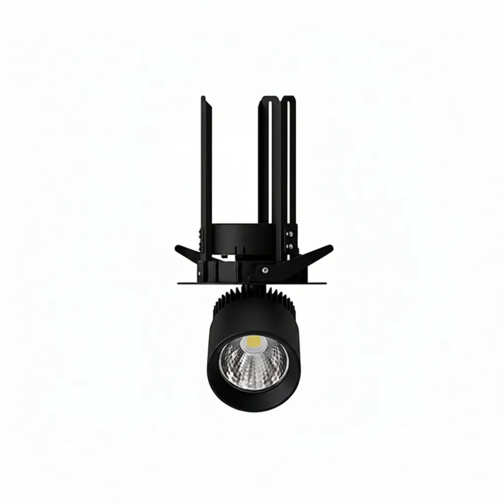LUMINARIO LED EMPOTRAR 12W/100-305V. 24 C12-E NEGRO 4000K LUZ NEUTRA ELECTROMAG MAGG
