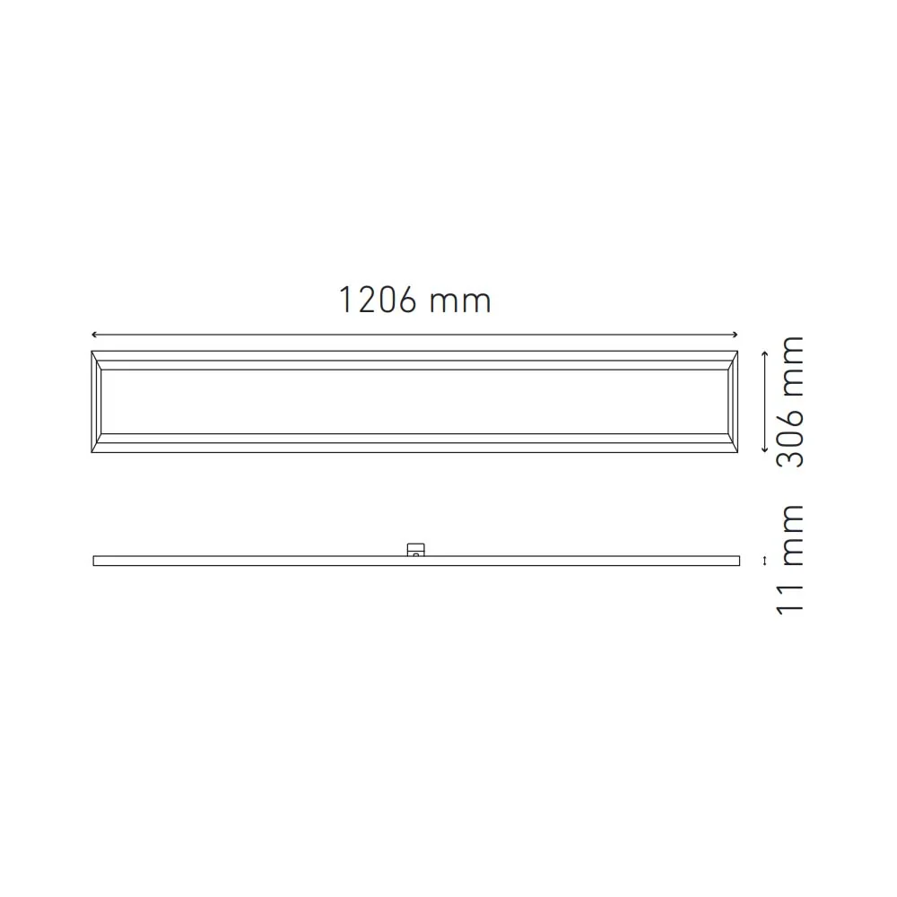 PANEL LED EMPOTRAR/SUSPENDER 34W/100-240V. 30X120 STD BLANCO 6000K LUZ DE DIA ELECTROMAG MAGG