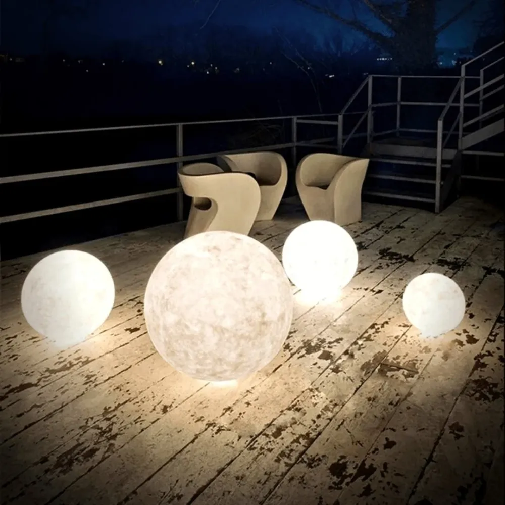 Magische Maanlamp - Draadloze Touch Control | Houten Stand