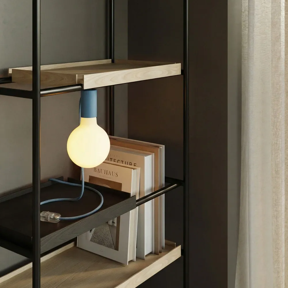 Magnetische plug- lamp met E27-fitting - Blauw