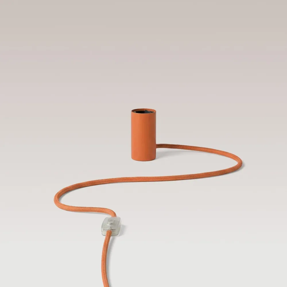 Magnetische plug- lamp met E27-fitting - Oranje
