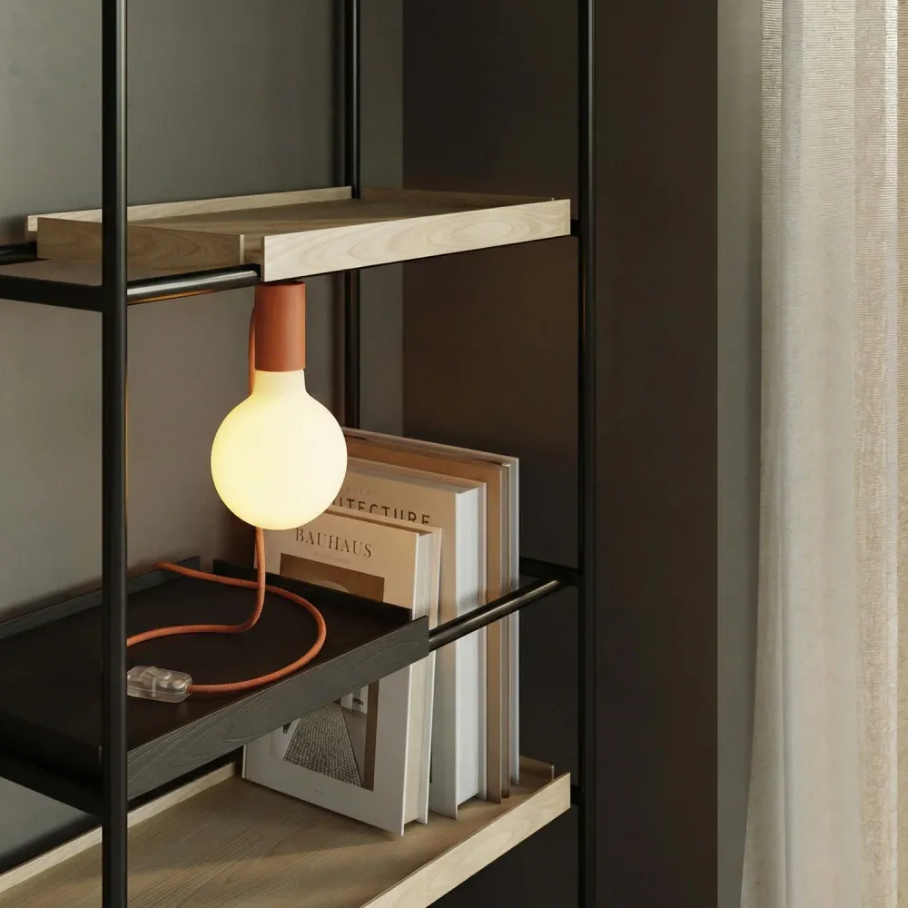 Magnetische plug- lamp met E27-fitting - Oranje