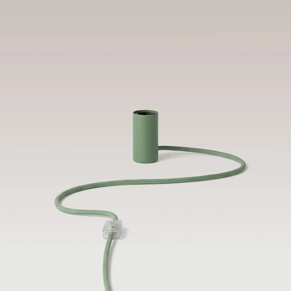Magnetische plug- lamp met E27-fitting en UK-stekker - Groen