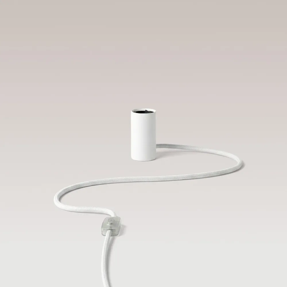 Magnetische plug- lamp met E27-fitting - Wit
