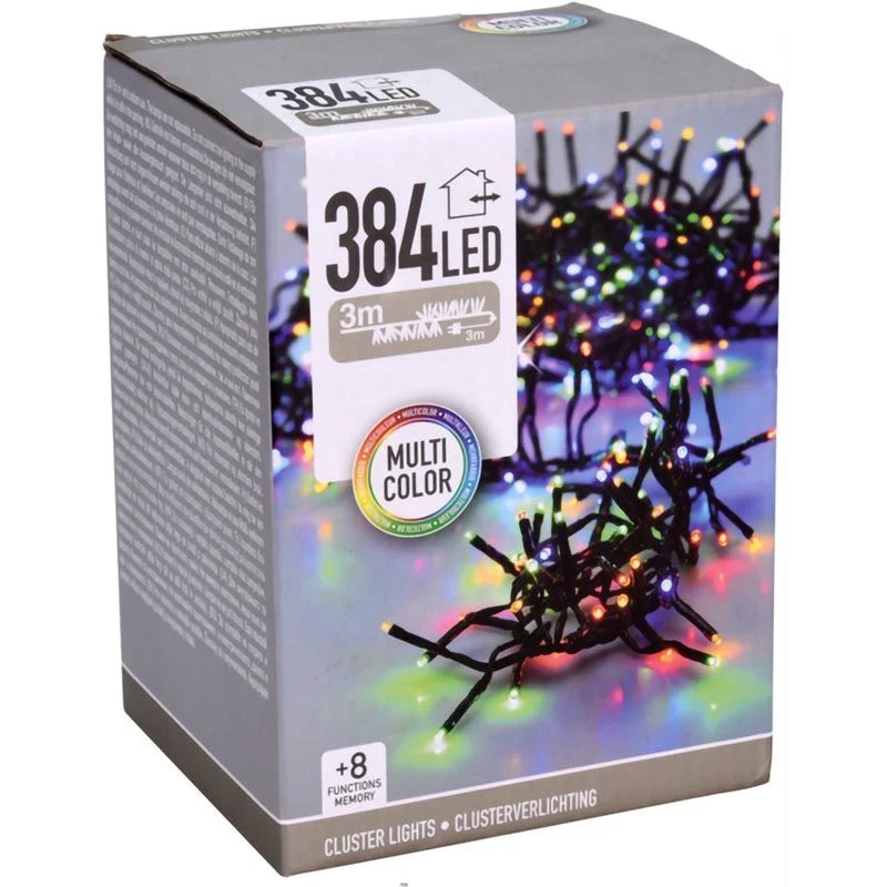 Clusterverlichting - 384 Led - 2.8M - Multicolor Marcels Webwinkel