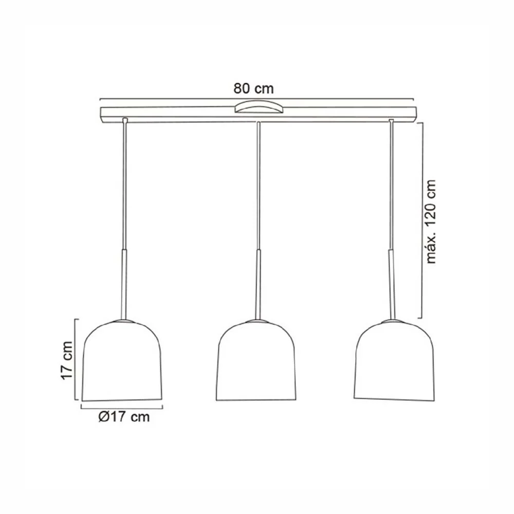 LUMINARIO COLGANTE ALUMINIO VIDRIO SOPLADO DEGRADADO RIEL DE 50 DISPONIBLE COBRE 127V LAMPARA OPCIONAL NO INCLUIDA MAXXI