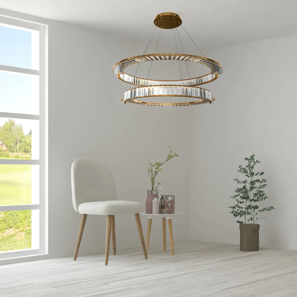 Maytoni - Hanglamp Krone - Goud - Ø80,5