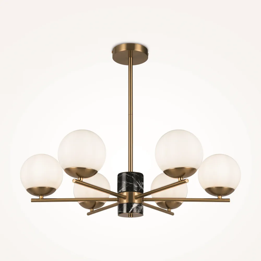 Maytoni - Hanglamp Marble - Messing - Ø67