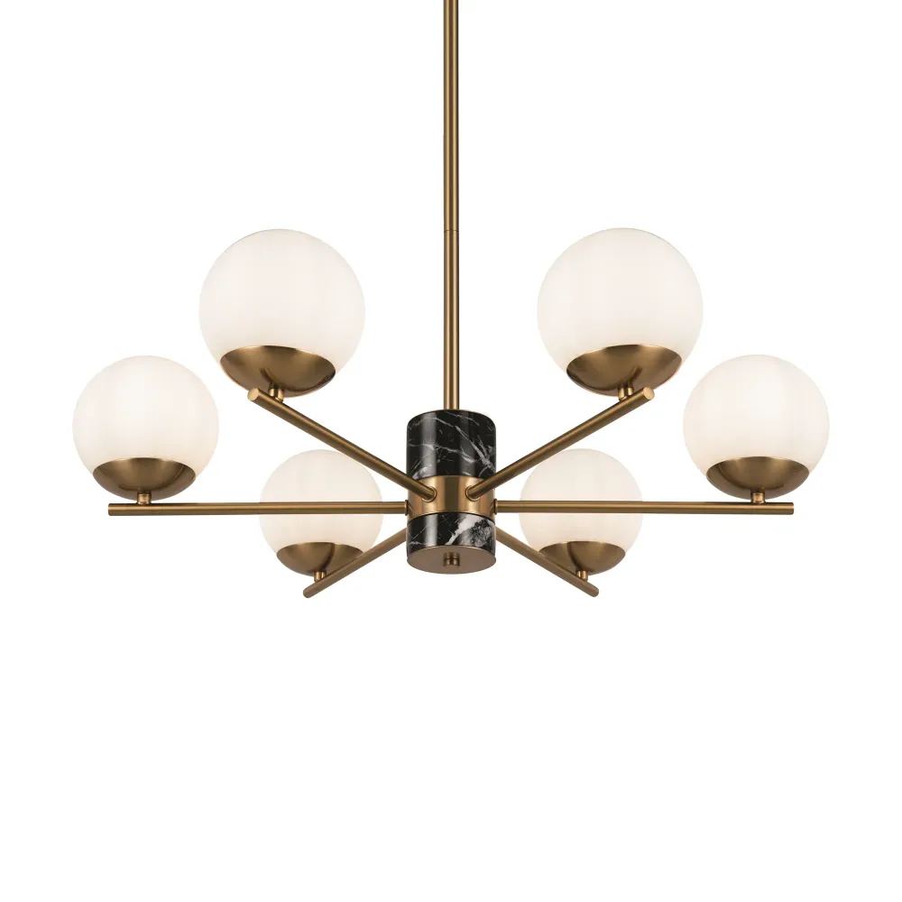 Maytoni - Hanglamp Marble - Messing - Ø67