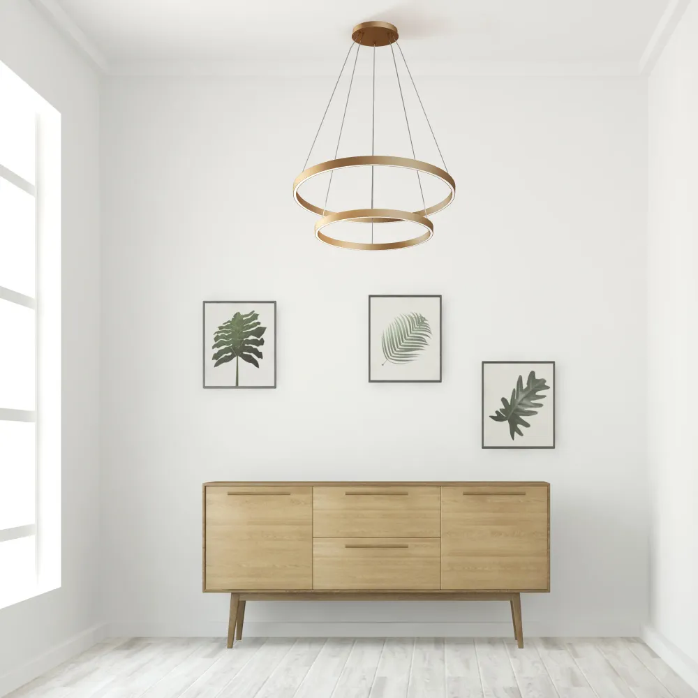 Maytoni - Hanglamp Rim - Messing - Ø80