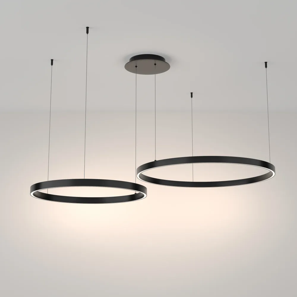 Maytoni - Hanglamp Rim - Zwart - Ø80