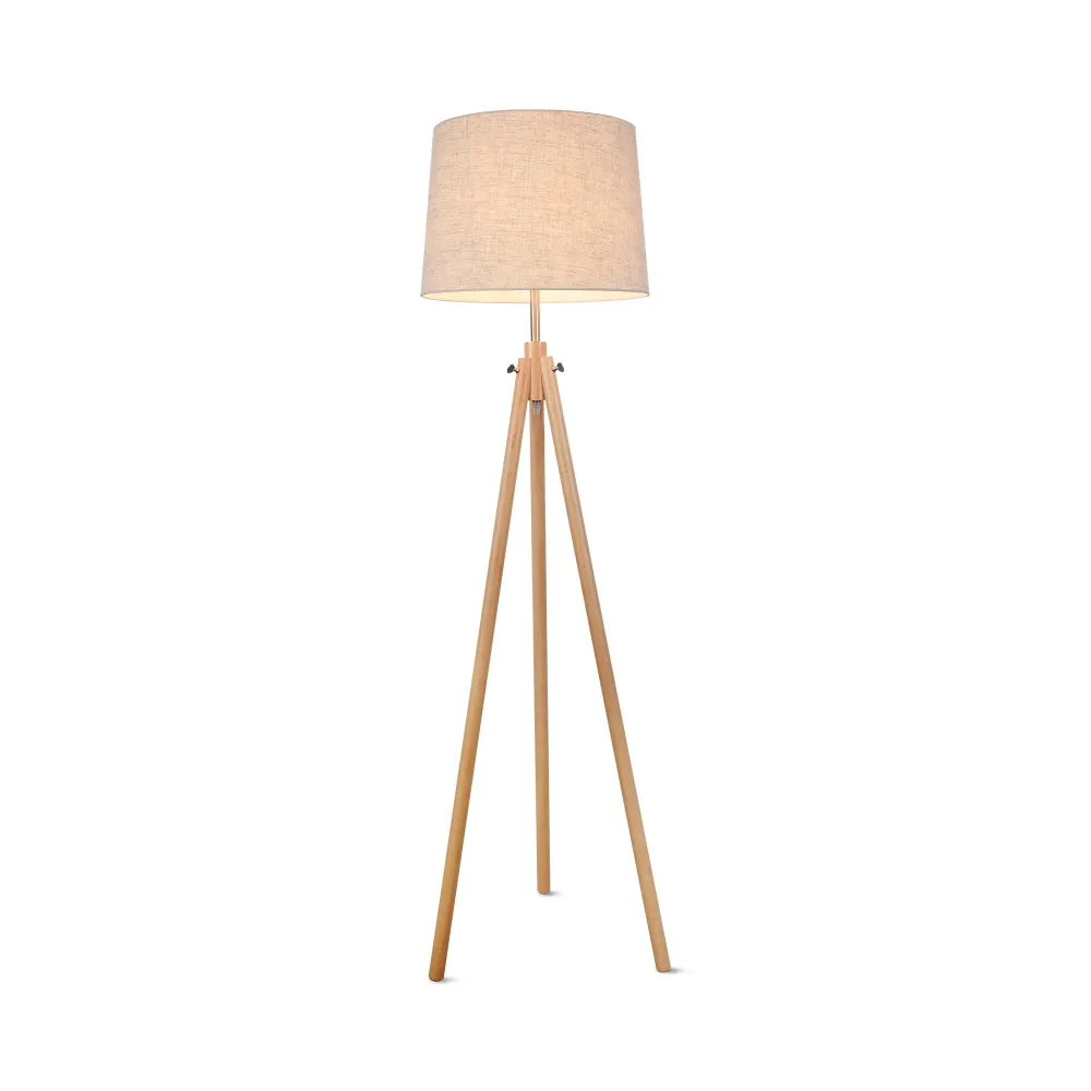 Maytoni - Vloerlamp Calvin - Beige - Ø51