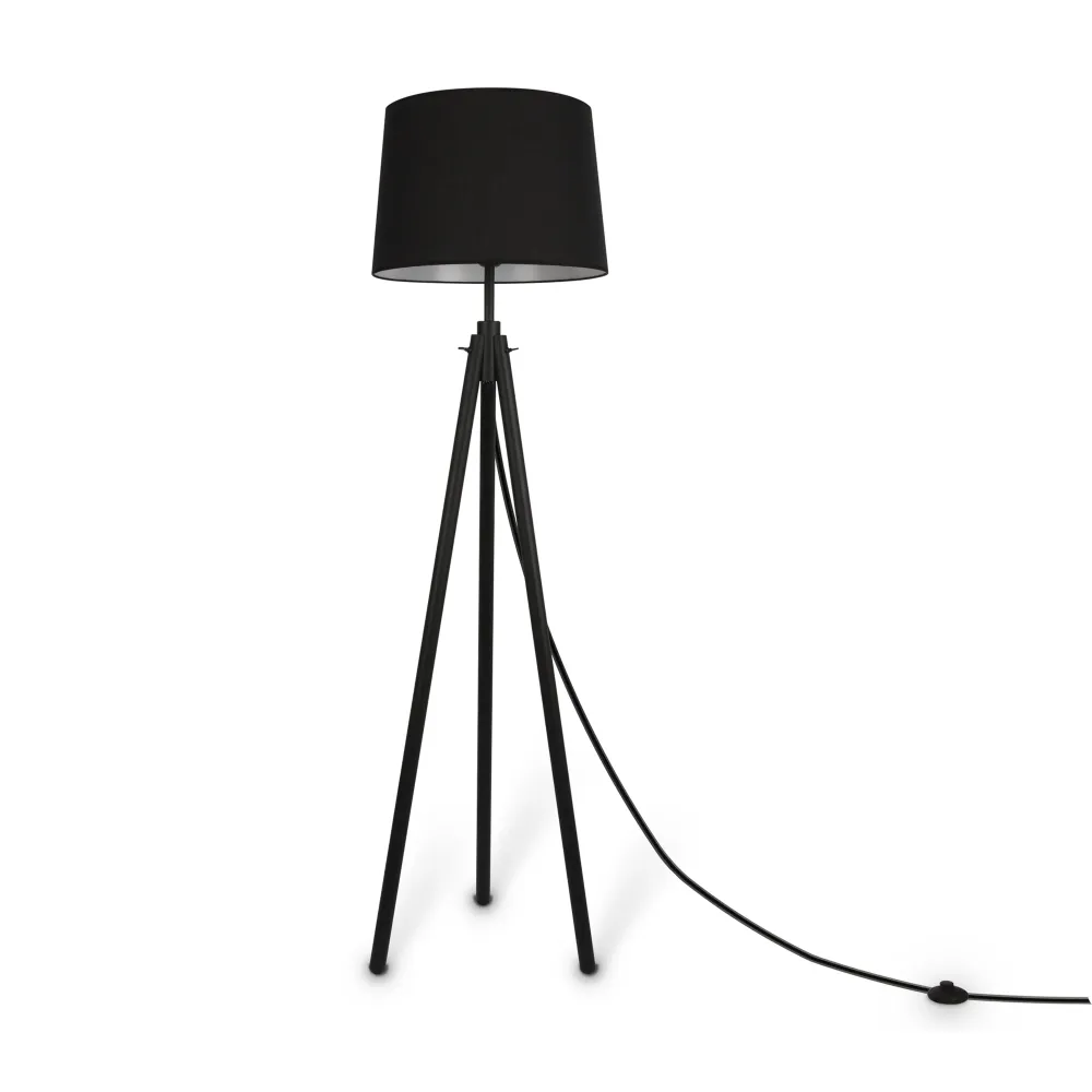 Maytoni - Vloerlamp Calvin - Zwart - Ø44