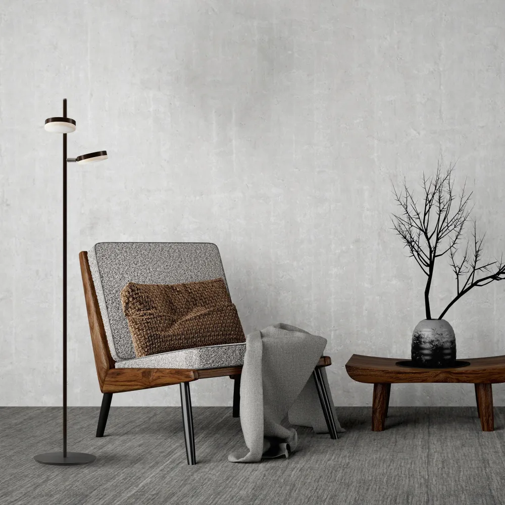 Maytoni - Vloerlamp Fad - Zwart
