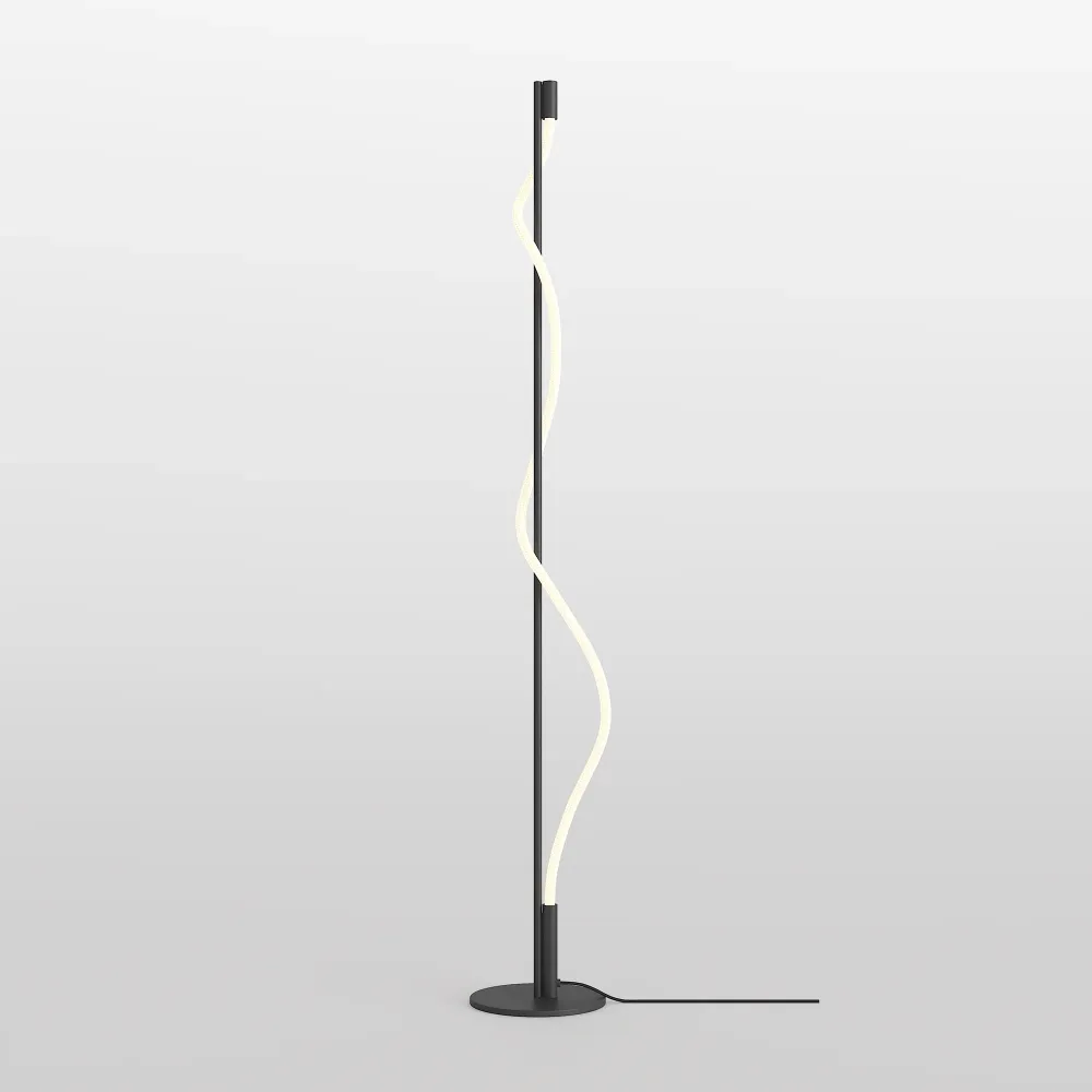 Maytoni - Vloerlamp Tau - Zwart - Ø22