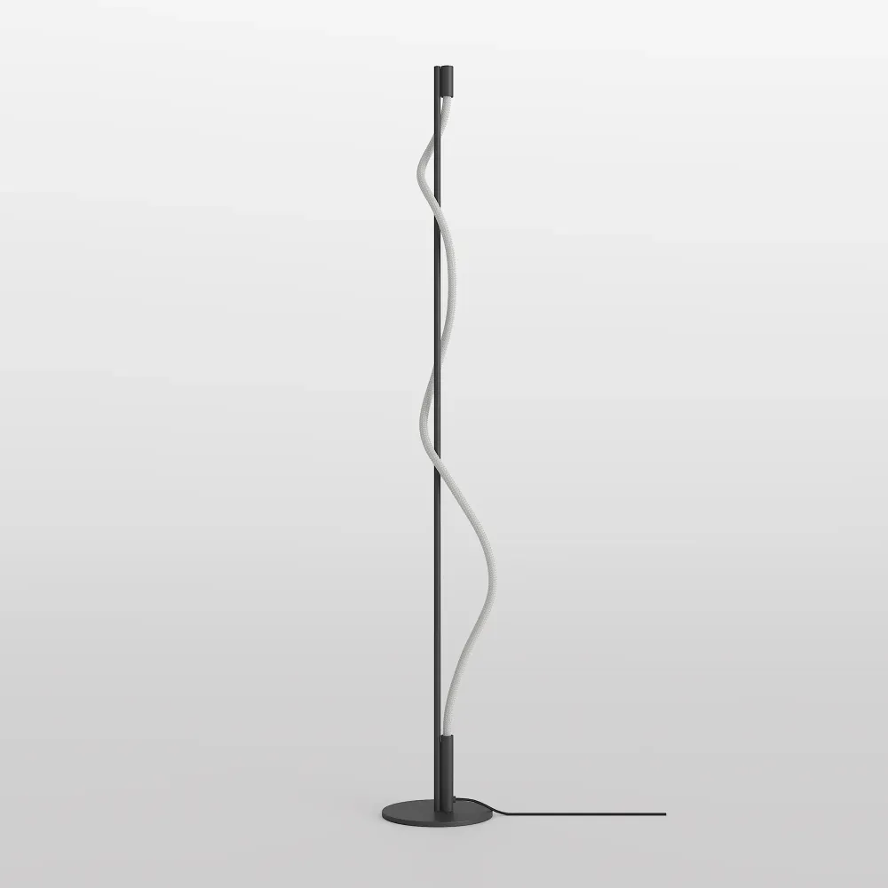 Maytoni - Vloerlamp Tau - Zwart - Ø22