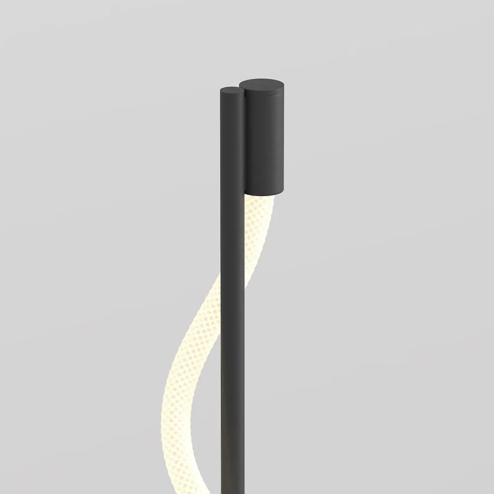 Maytoni - Vloerlamp Tau - Zwart - Ø22